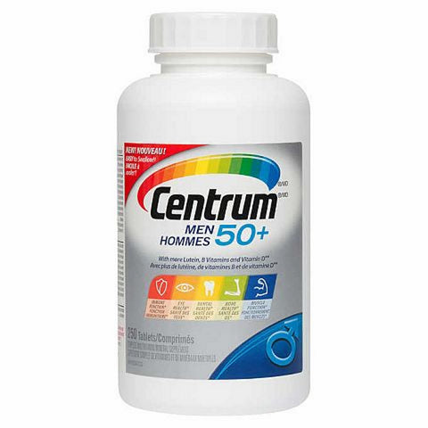 Centrum Complete Multivitamin and Mineral Supplement for Men 50+ 250 Tablets
