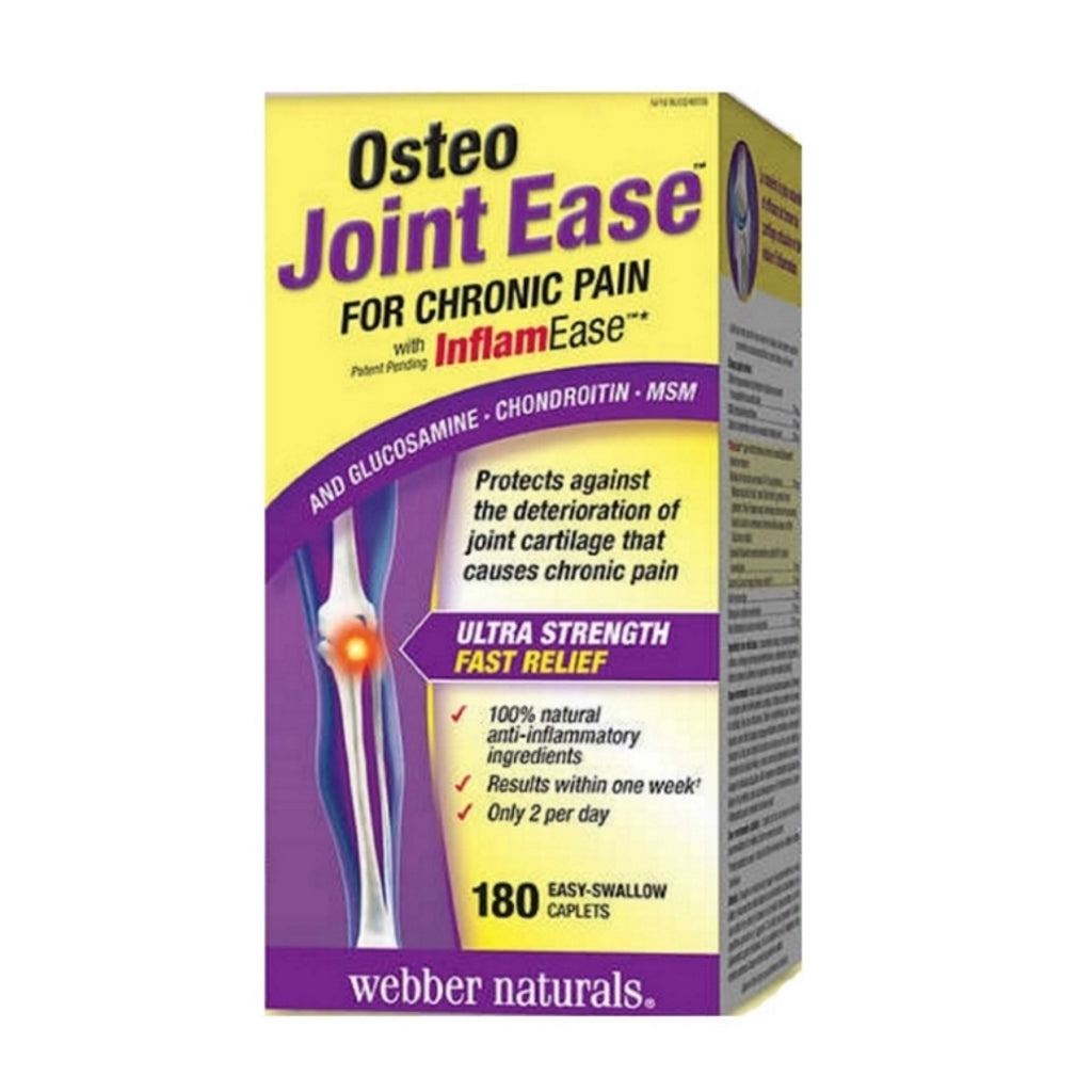 Webber Naturals Osteo Joint Ease with InflamEase 180 Caplets