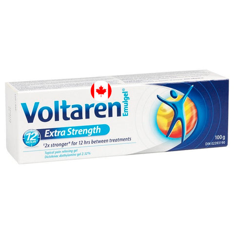 Voltaren Emulgel Extra Strength 2.32% for Muscle Arthritis & Back Pain 100g CANADA.